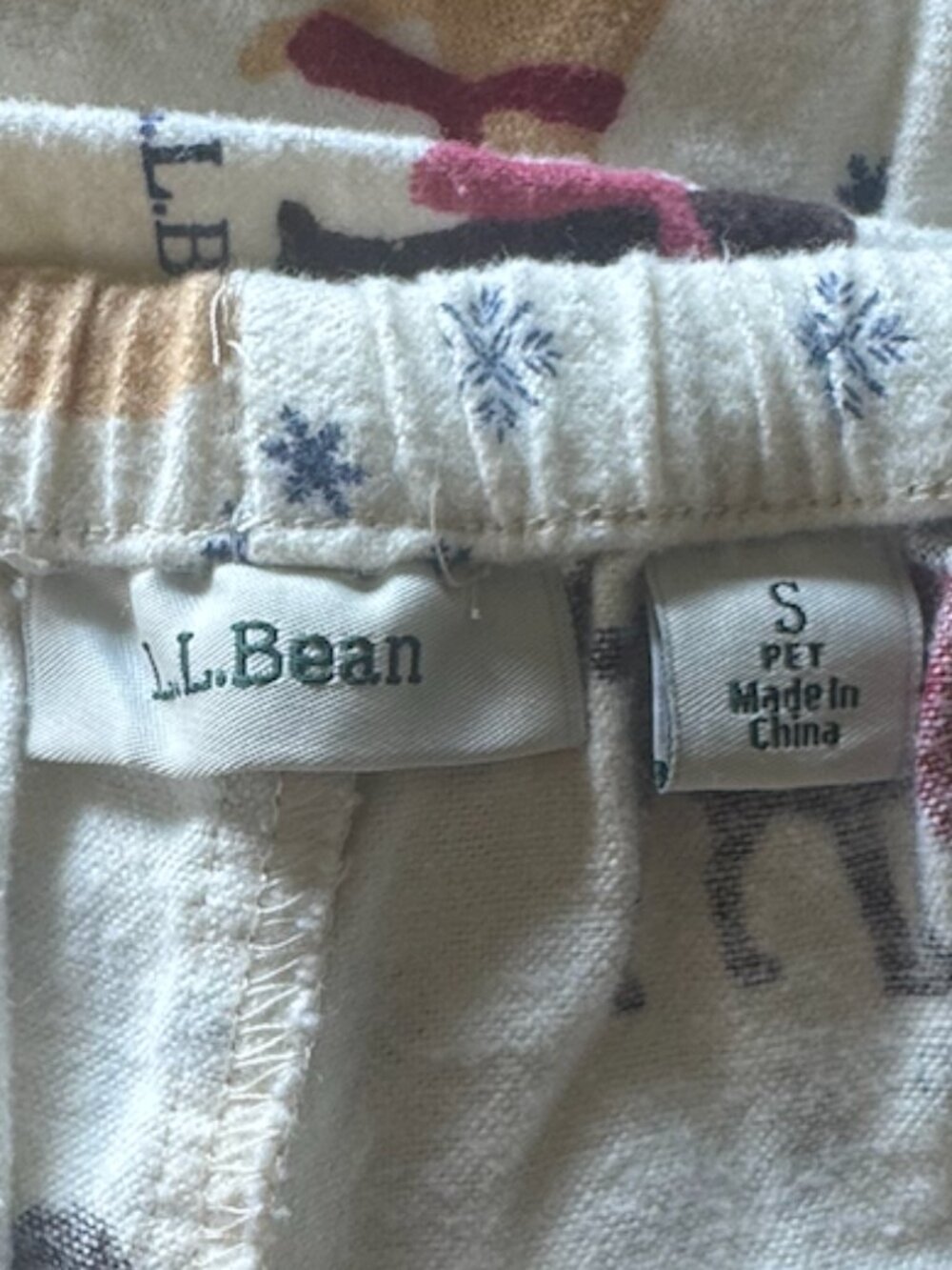 LL Bean Flannel Women's PJs, Size Small (M2)